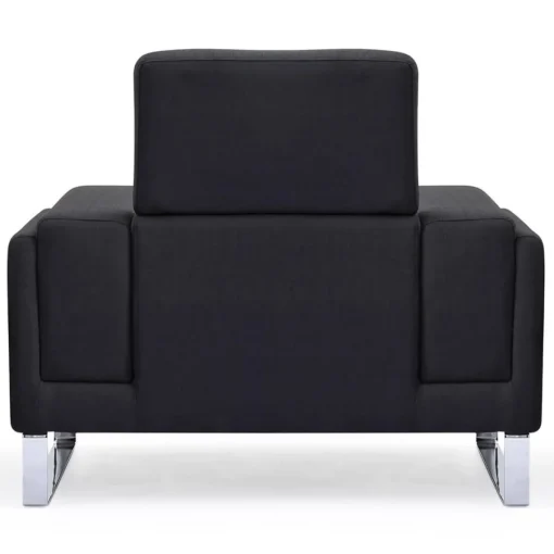 3S. x Home Fauteuil Design Tissu Noir BATO Hot