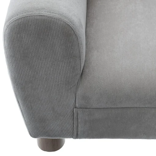 3S. x Home Fauteuil enfant forme animal oreilles chat, clair Gris New