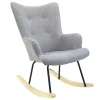 3S. x Home Fauteuil HELSINKI à Bascule Gris Best