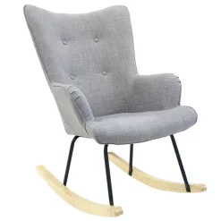 3S. x Home Fauteuil HELSINKI à Bascule Gris Best
