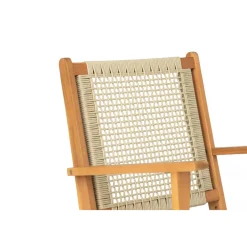 Nordlys Fauteuil interieur exterieur en acacia massif et corde Best