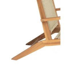 Nordlys Fauteuil interieur exterieur en acacia massif et corde Best