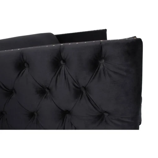 3S. x Home Fauteuil Joshua Velours Noir Clearance