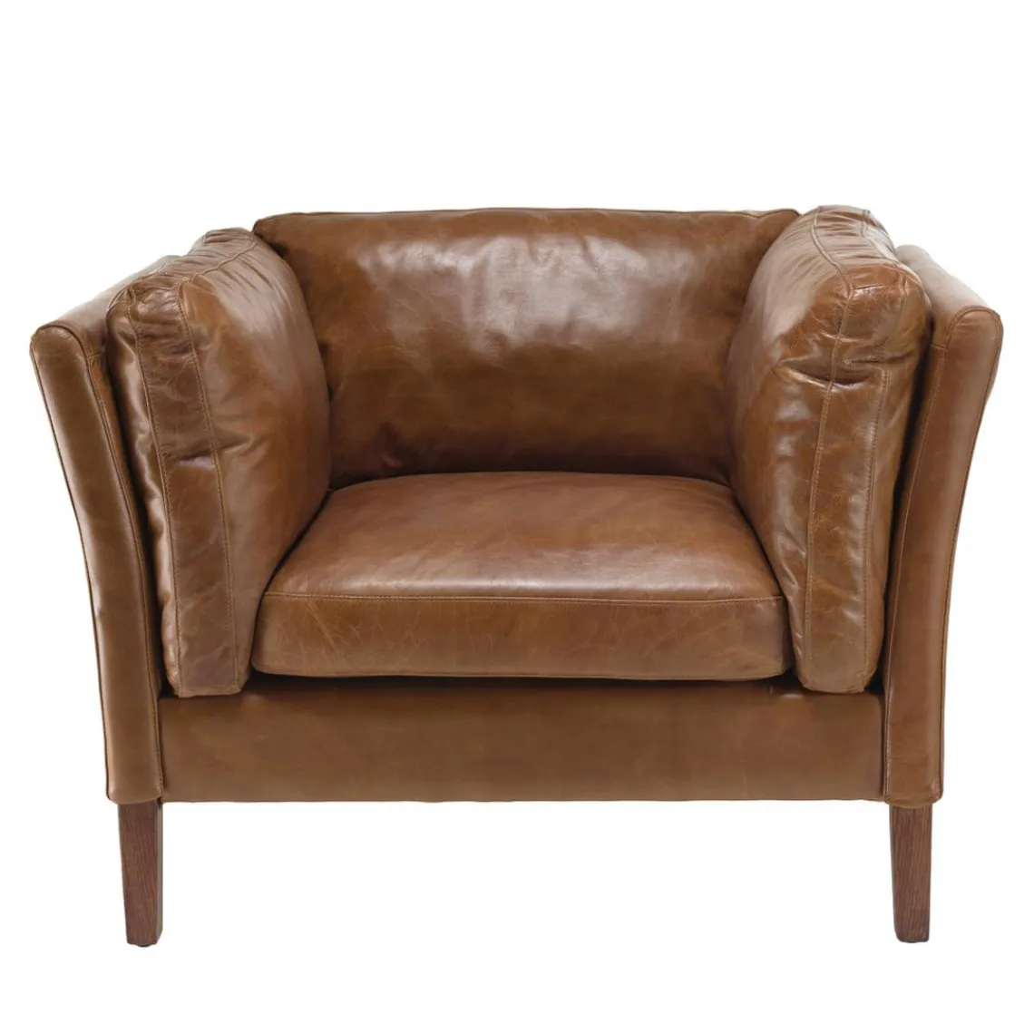 Macabane Fauteuil milano vintage cuir 1 place Discount