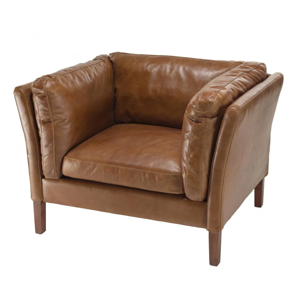 Macabane Fauteuil milano vintage cuir 1 place Discount