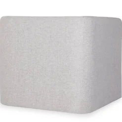 3S. x Home Fauteuil moderne style cubique Fredonia Tissu Gris Best