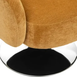 3S. x Home Fauteuil ocre en métal et pin Outlet