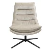 3S. x Home Fauteuil pivotant beige Brava Discount