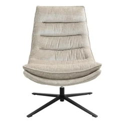 3S. x Home Fauteuil pivotant beige Brava Discount