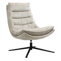 3S. x Home Fauteuil pivotant beige Brava Discount