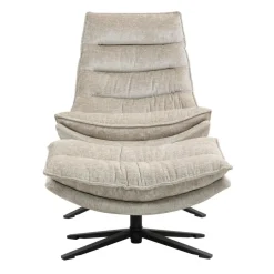 3S. x Home Fauteuil pivotant beige Brava Discount