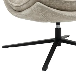 3S. x Home Fauteuil pivotant beige Brava Discount