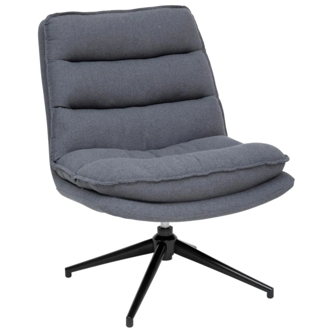 3S. x Home Fauteuil pivotant Harper Gris Discount