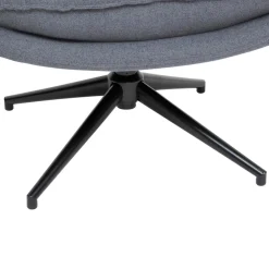 3S. x Home Fauteuil pivotant Harper Gris Discount