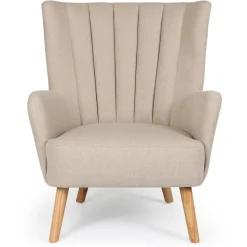 3S. x Home Fauteuil Scandinave Beige ARPI