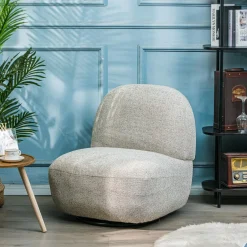 3S. x Home Fauteuil Swivel Pivotant Scandinave Design gris