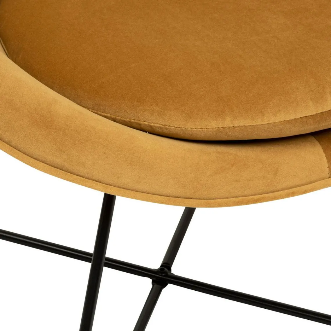 3S. x Home Fauteuil velours marron Online