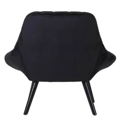 3S. x Home Fauteuil Velours Noir