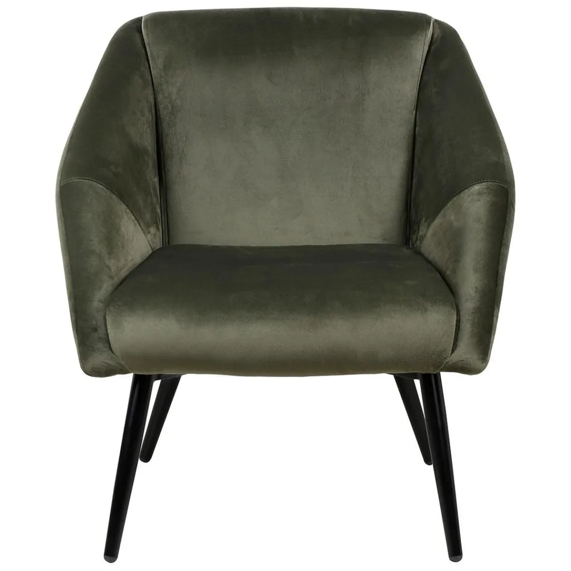 3S. x Home Fauteuil velours vert foncé Clearance
