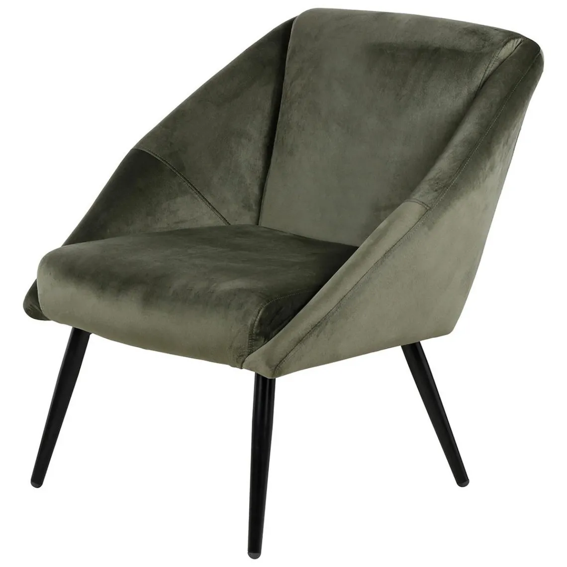 3S. x Home Fauteuil velours vert foncé Clearance