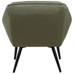 3S. x Home Fauteuil velours vert foncé Clearance