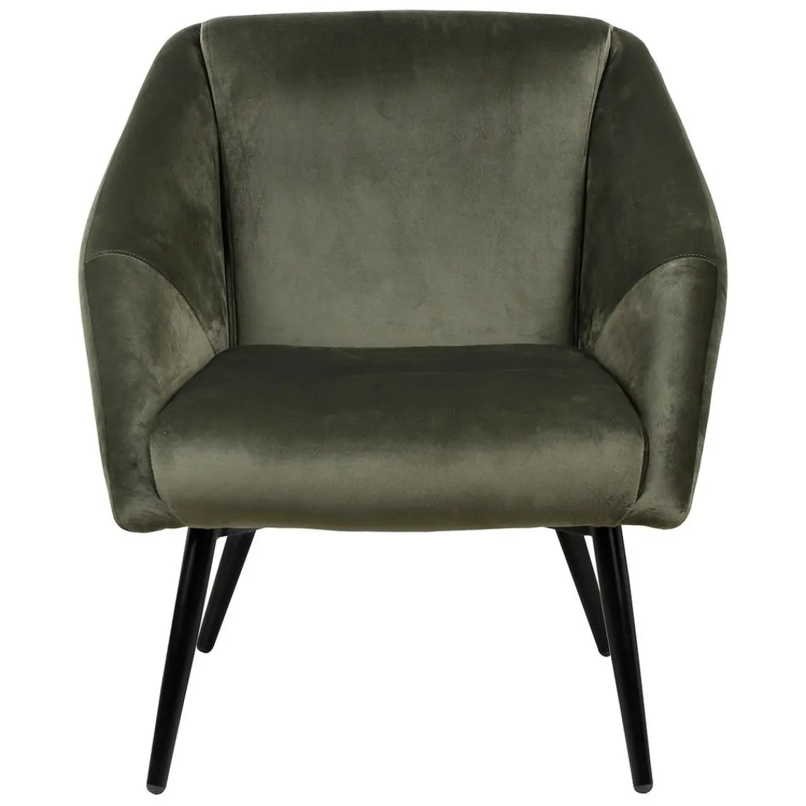 3S. x Home Fauteuil vert foncé velours