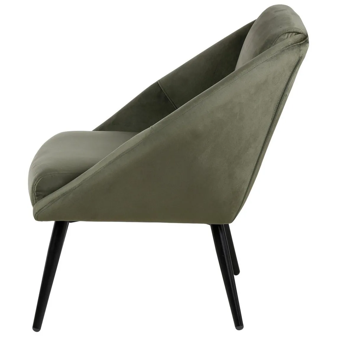 3S. x Home Fauteuil vert foncé velours