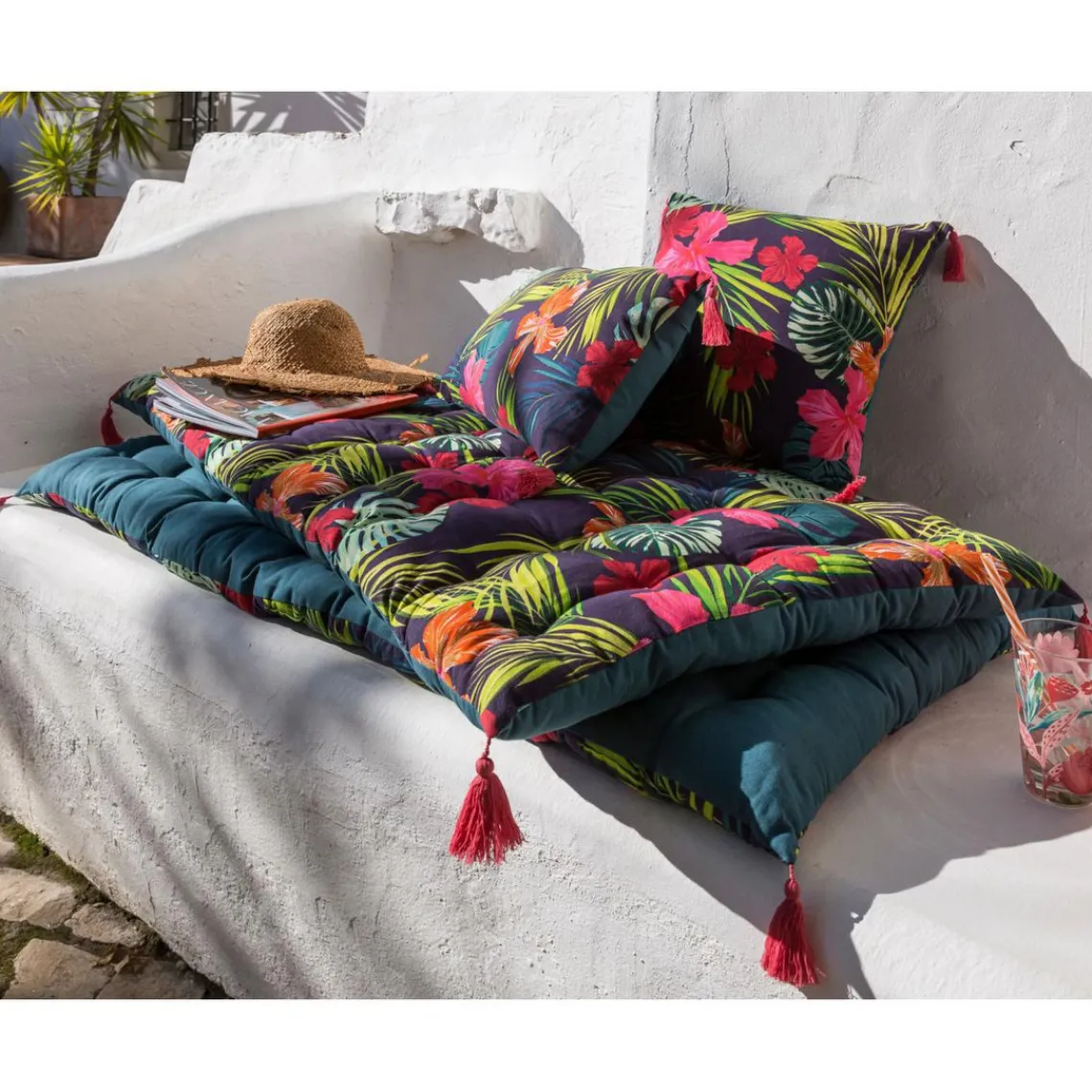 Becquet Futon EXOTICA- vert Hot