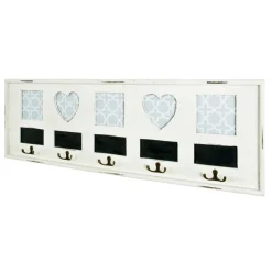 3S. x Home garderobe murale 5 crochets et cadres integrés Online