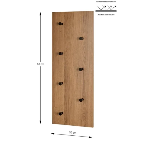 3S. x Home Garderobe murale 7 crochets métalliques Hot