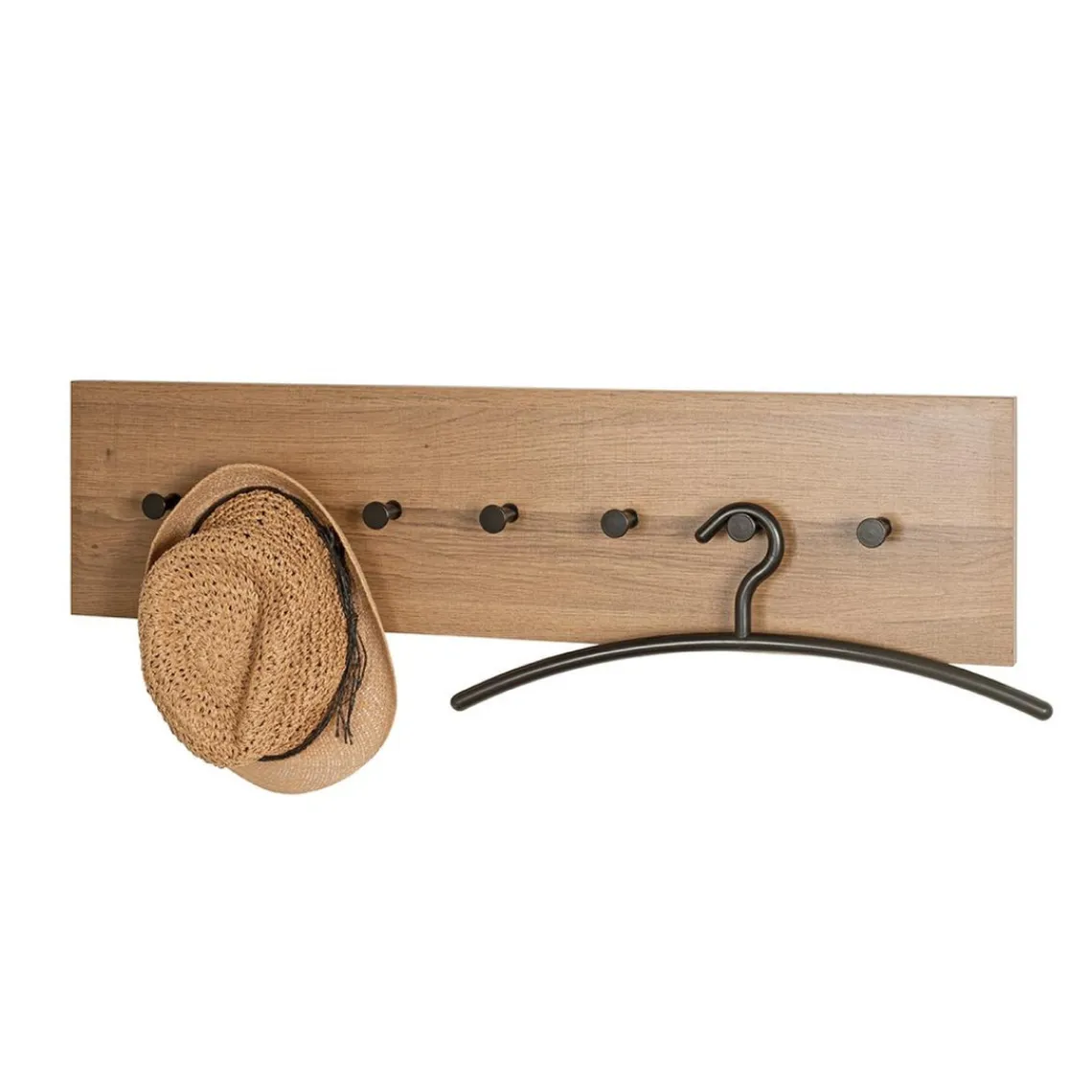 3S. x Home Garderobe murale avec 7 crochets métalliques Hot