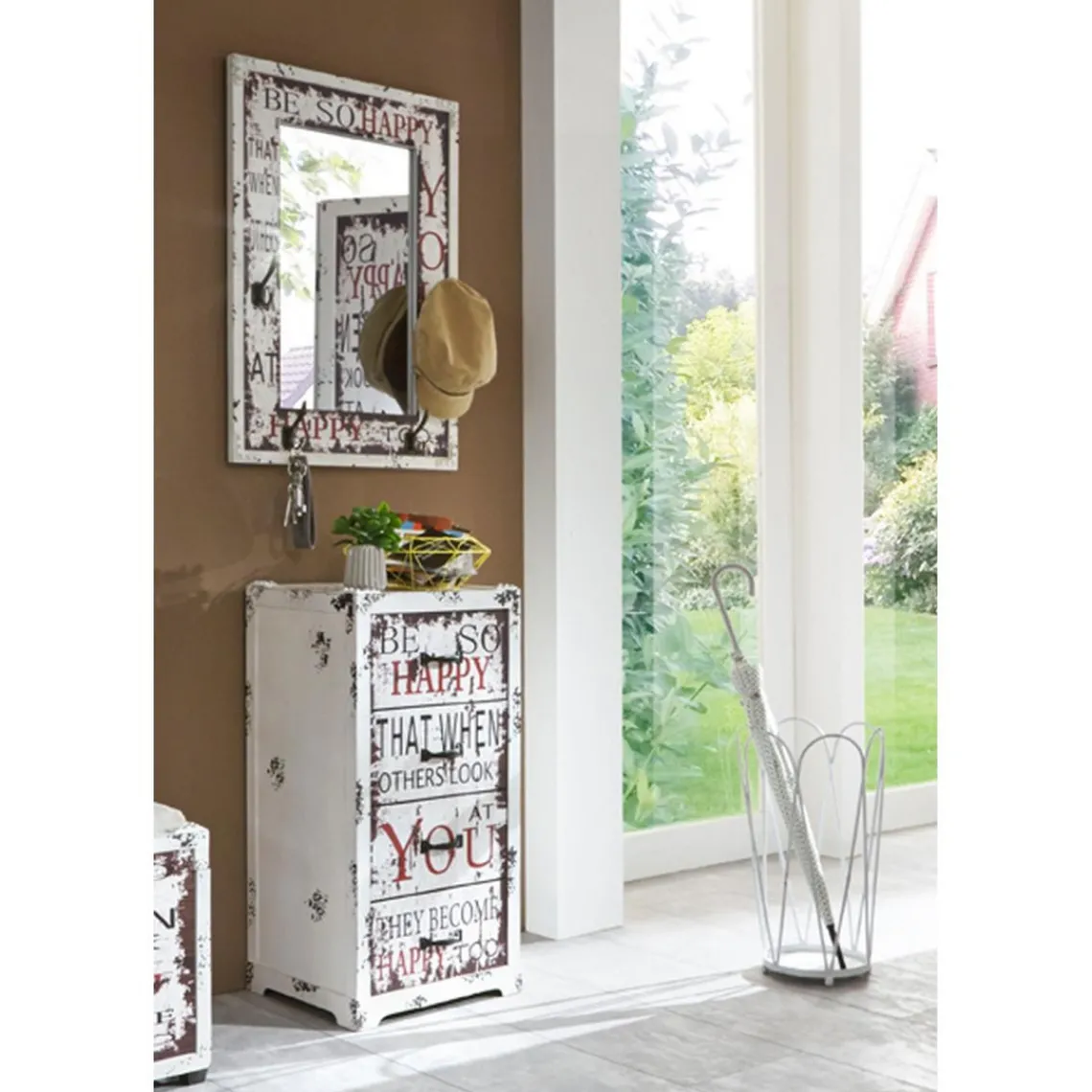 3S. x Home garderobe murale avec miroir HAPPY Sale