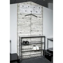 3S. x Home Garderobe murale décor beton modulable 7 crochets