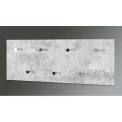 3S. x Home Garderobe murale décor beton modulable 7 crochets