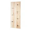3S. x Home Garderobe murale décor chène 7 crochets acier chromé Discount