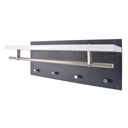 3S. x Home Garderobe murale décor granit tringle et crochets métal Online