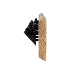 3S. x Home Garderobe murale en bois et 8 crochets en métal noir