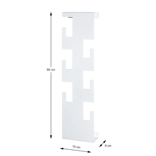 3S. x Home Garderobe murale en métal laqué blanc avec 6 crochets Online