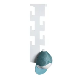 3S. x Home Garderobe murale en métal laqué blanc avec 6 crochets Online