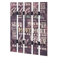 3S. x Home Garderobe murale Give violet 10 crochets Sale