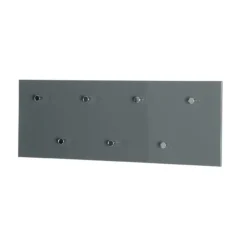 3S. x Home Garderobe murale grise 7 crochets métal Hot
