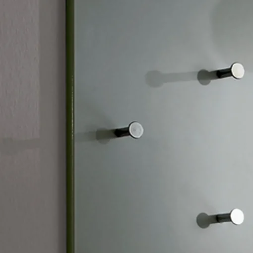 3S. x Home Garderobe murale grise 7 crochets métal Hot