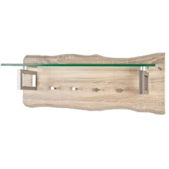 3S. x Home garderobe murale inox et bois Clearance