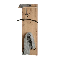 3S. x Home Garderobe murale multifonction bois et métal Best