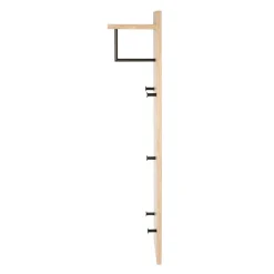 3S. x Home Garderobe murale multifonction bois et métal Best