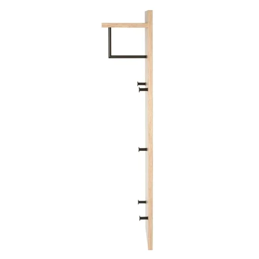 3S. x Home Garderobe murale multifonction bois et métal Best