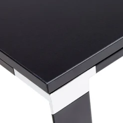 ALTEREGO Grand bureau de direction en angle 'XLINE' en bois noir Best
