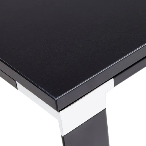 ALTEREGO Grand bureau de direction en angle 'XLINE' en bois noir Best