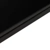 ALTEREGO Grand bureau de direction en angle 'XLINE' en verre noir Hot