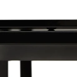ALTEREGO Grand bureau de direction en angle 'XLINE' en verre noir Hot